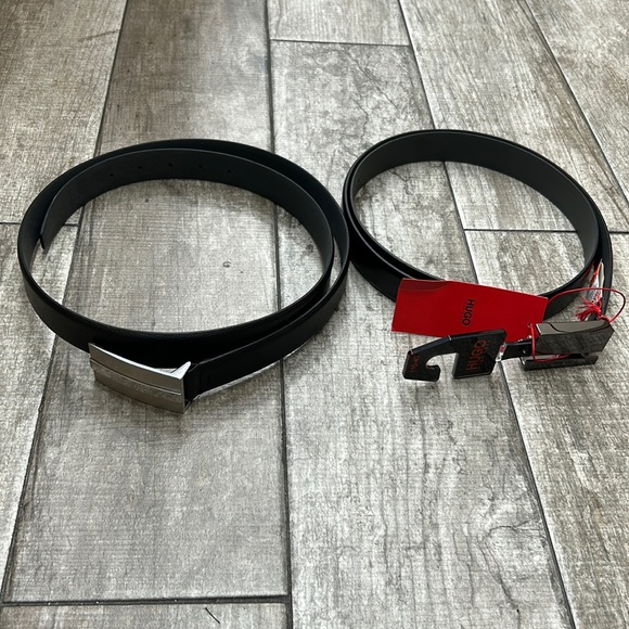 Hugo Boss Other - 100% Authentic Hugo Boss 2 piece Leather Belt Bundle deal - NWT